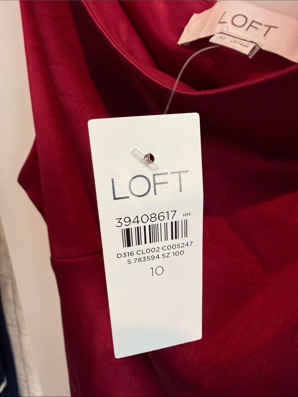 LOFT Sleeveless Cowl Neck Midi Dress in Deep Wine - Picture 2 of 6